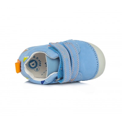 D.D. step chlapčenská celokožená obuv S015-609 Blue